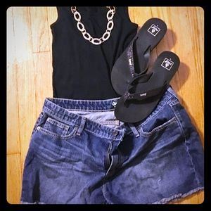 Gap Sexy Boyfriend Denim Shorts, Size 12